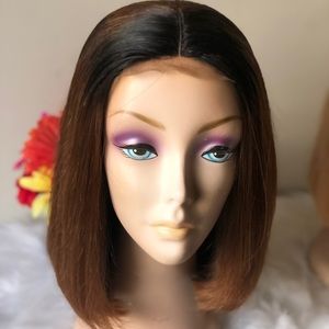 New 12”  Bob closure wig